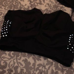 lululemon athletica Shorts - Black lulu shorts with reflector dots lululemon athletica Shorts - Black lulu shorts with reflector dots
